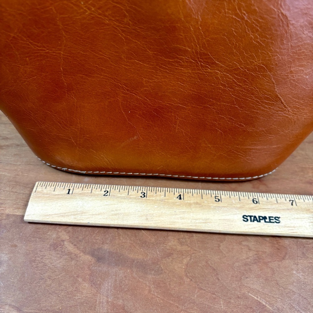 Patricia Nash Lavoria Brown Leather Top Zip Crossbody Bag - No Chain or Strap - Picture 10 of 16